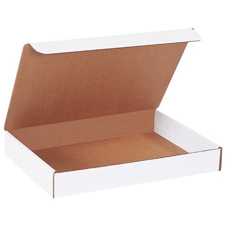 Box Packaging Corrugated Literature Mailers, 14L x 10W x 2H, White, PK50 ML14102